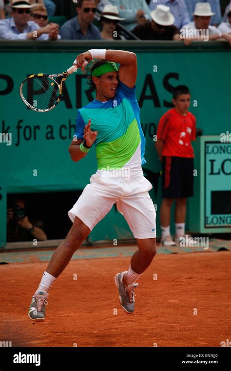 Rafael Nadal Of Spain In Action At The French Open 2010 Roland Garros