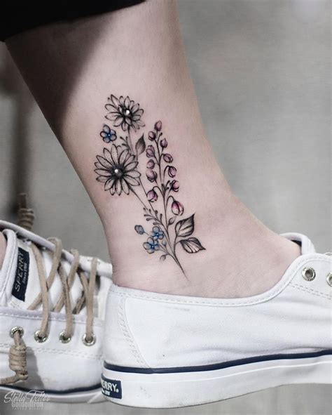 50 Sweet Summer Colorful Flower Tattoo Designs Colorful Flower