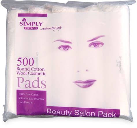 Simply Cotton Cosmetic Cotton Pads 500 Pack Medino