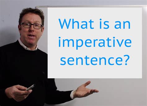 An imperative sentence issues a request, gives a command, or expresses a desire or wish. Imperative sentences - YouTube