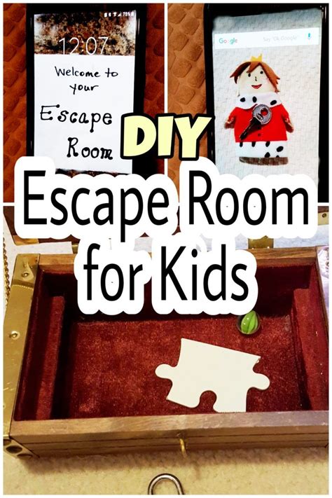 I love the idea of having an escape room at home for my friends and colleagues. Escape Room for Kids (con imágenes) | Tareas de niños, Diy ...