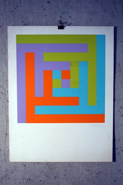Richard Paul Lohse Grafik Geometrie Kunst