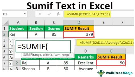 Sumif Text In Excel How To Sumif Cells With Examples