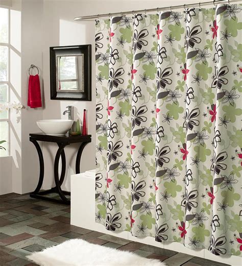 Regis Floral Easy Care Polyester Fabric Shower Curtain Plow And Hearth