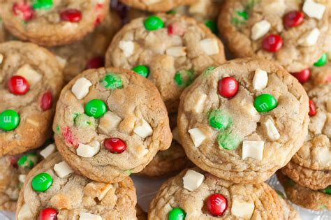 Top 10 christmas cookies smells like home 5 5. White Chocolate m&m Christmas Cookies Recipe