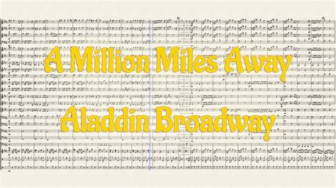 A Million Miles Away Aladdin Broadway Symphonic Band Arrangement