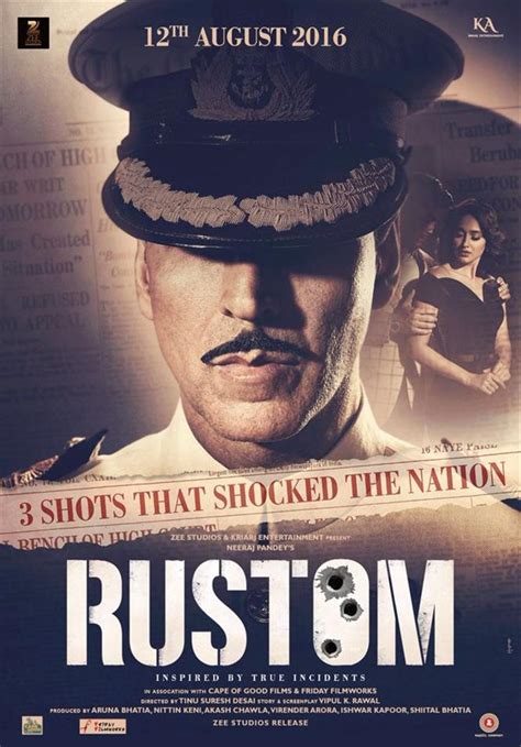 Akshay Kumars Rustom First Look Poster Hindi Movie Music Reviews And News