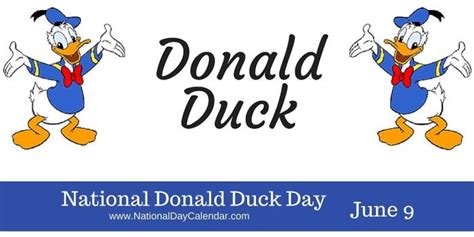 National Donald Duck Day June 9 National Day Calendar