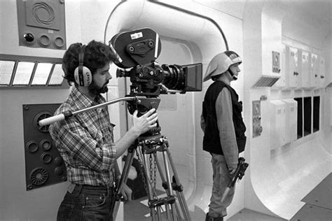 George Lucas On Set Filming The Opening Scene Of Star Wars Episode Iv