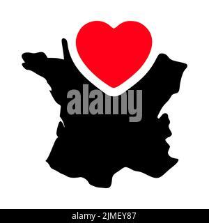 Hand Drawn France Map Illustration Stock Photo Alamy