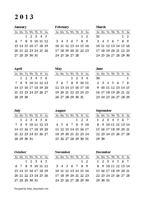 Calendar Black And White 2013 Images And Pictures Becuo
