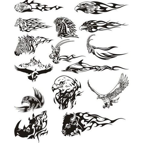 Tribal Animals Vector Tattoos Free Vector Graphics Tribal Animal