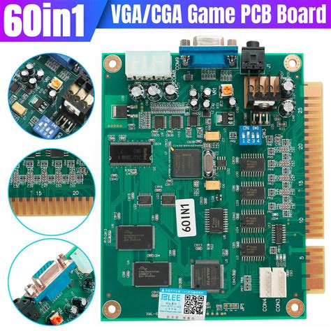 60 In 1 Multicade Pcb Board Cgavga Output For Jamma Arcade Classic