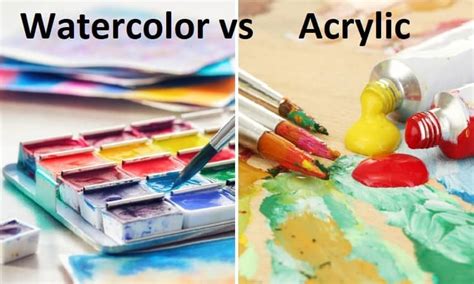 Watercolor Vs Acrylic Paint Whats The Difference