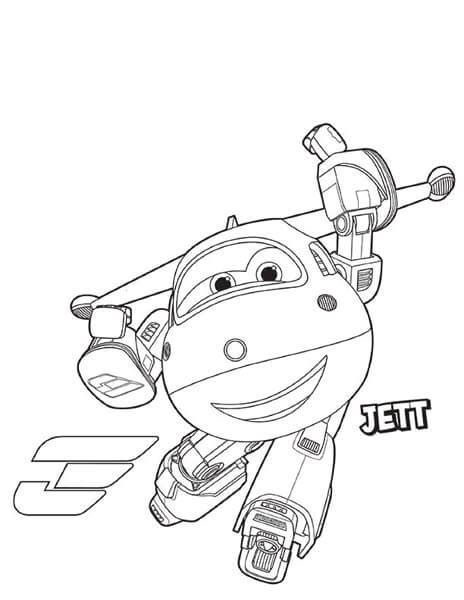 Download Jett Super Wings Colouring Pages Pics Colorist