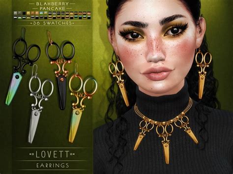 Lovett Earrings And Necklace At Blahberry Pancake Sims 4 Updates