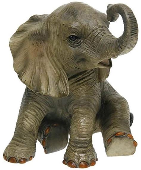 Baby Elephant Sitting Ornament By Out Of Africa Onlinestreet Uk