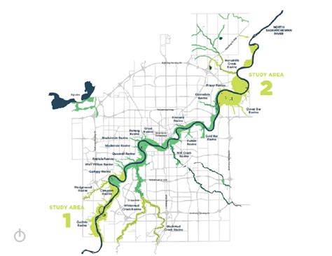 Edmonton River Valley Trail Map