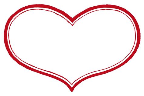 Outlines Of Hearts Clipart Best