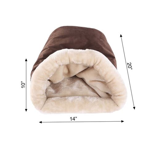 Armarkat Mochabeige Suede Enclosed Cat Bed Small In The Pet Beds