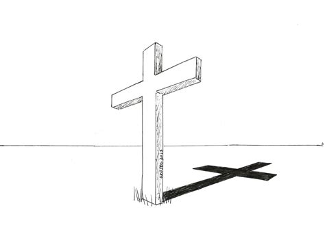 This cross drawing tutorial is for the intermediate artist. Art class ideas: Perspective Crosses