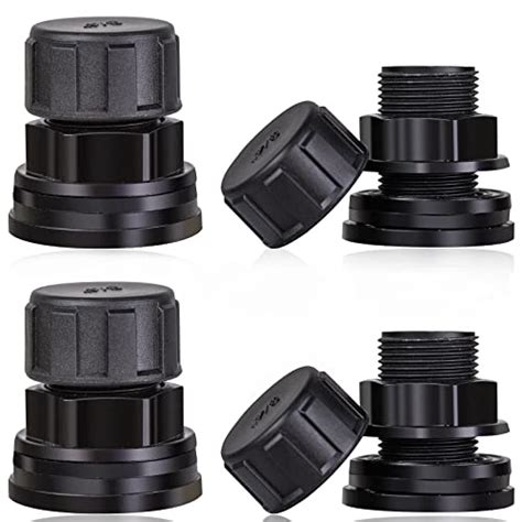 Skyfoost Pcs Pvc Bulkhead Fitting Inch Male Inch Female Water Tank Connector With