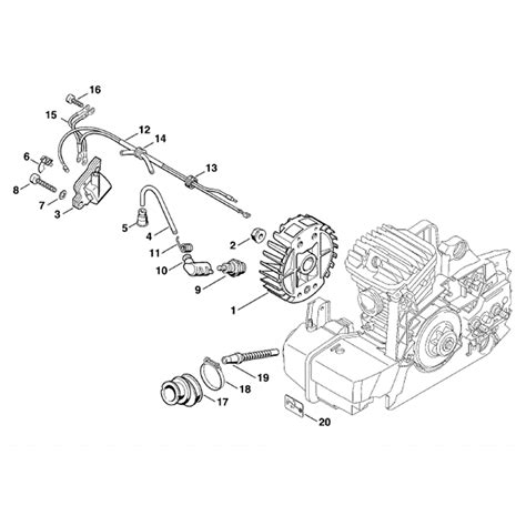 Stihl Ms 290 Chainsaw Ms290 Parts Diagram Ignition System