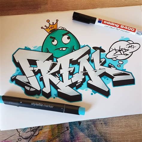 Dkdrawing On Instagram Graffiti Letters Freak With A Cha