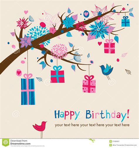 Check spelling or type a new query. Cute Birthday's Card Royalty Free Stock Photography - Image: 21086997