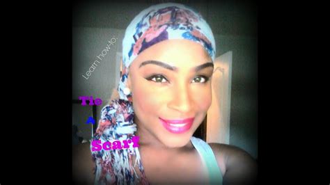 If you have short hair and have kept the point beneath the knot that you tied you just need to bring the corner up and under. HOW-TO: Wrap Hair In a Silk Scarf - YouTube