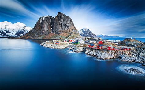 Hd Wallpaper Lofoten Islands Norway Panorama Of Reinebringen One Of