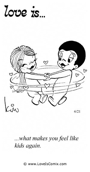 Love Is Cartoon 1970 Love Is What Makes You Feel Like Kids Again