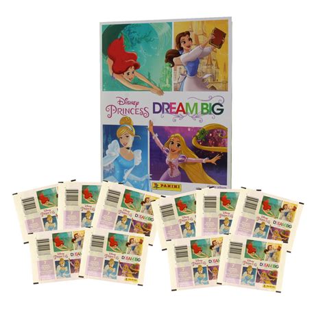 Panini Disney Princess Dream Big Sticker Collection Album And 10