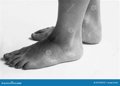 Studio Photography Of A Woman S Feet With Stock Photo Image Of