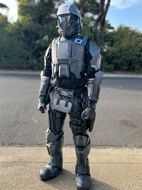Finished My Odst Cosplay From Halo First Time Using Eva Foam Rcosplay