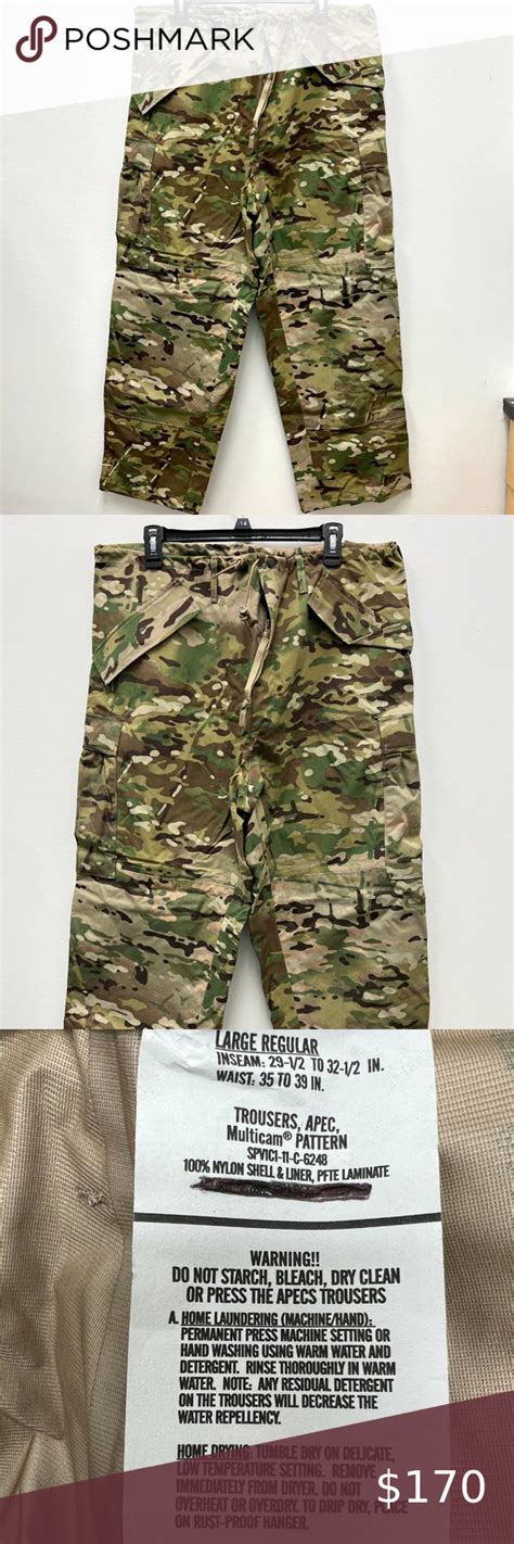 Us Army Issue Apec Gen Ii Gore Tex Multicam Coldwet Weather Pants