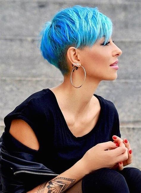 34 Best Short Blue Pixie Haircuts For Women 2018 Stylesmod Short