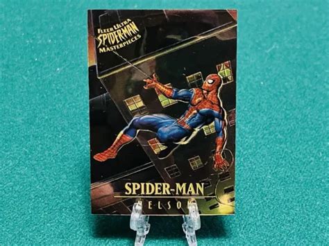 1995 Fleer Ultra Spider Man Masterpieces Spider Man Insert Card 5 Of 9