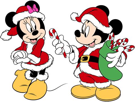 Mickey And Minnie Christmas Clip Art