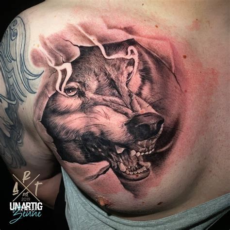 51 Stunning Wolf Tattoo For The Chest That Will Amaze You Psycho Tats
