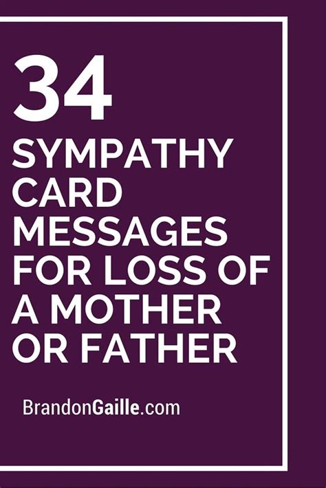 What to say sympathy loss of father. Sympathy card messages, Mothers and A mother on Pinterest