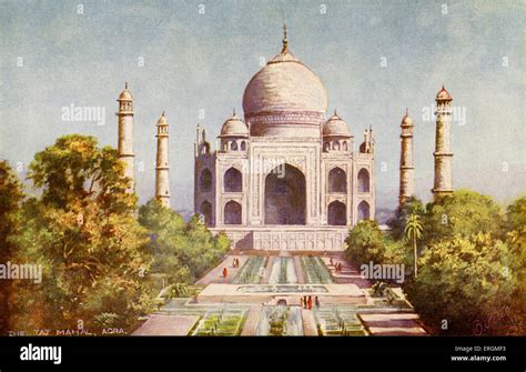 The Taj Mahal Agra Illustration From Early 19th Century The Taj