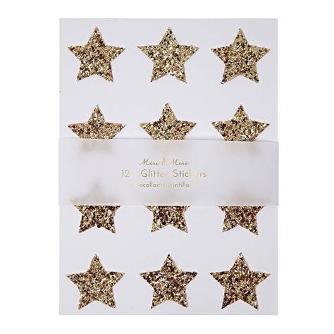 Chunky Gold Glitter Star Stickers Gold Glitter Stars Gold Star