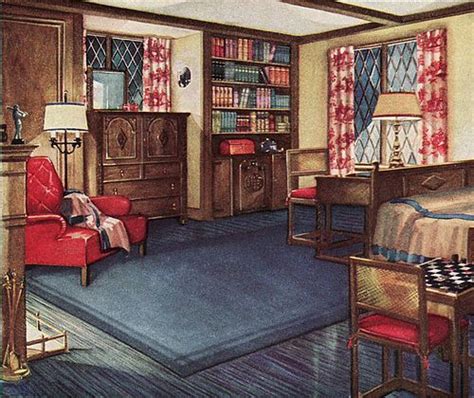 Find out how to decorate your bedroom in style. 1931 Armstrong Linoleum Ad - Bedroom | Home, House and ...