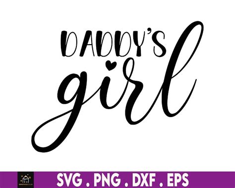 Daddys Girl Svg Daddys Little Girl Svg Fathers Day Svg Daddy And