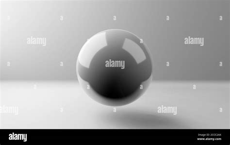 Minimal 3d Rendering Cgi Illustration Shiny Ball Sphere Or Globe