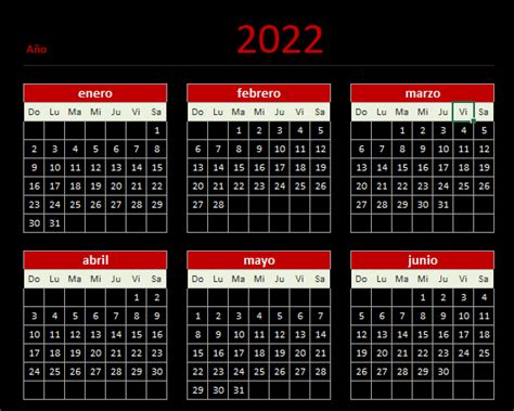Calendarios 2022 Para Imprimir