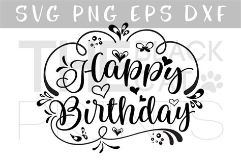 Free Happy Birthday Svg Cutting Files Svg For Crafts
