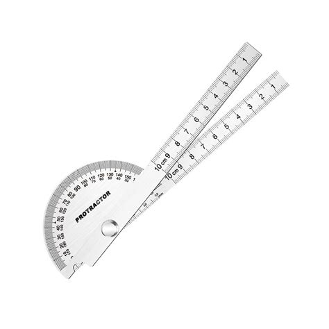 Buy Stainless Steel Protractor Angle Measure Tool Double Arm 0 180