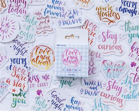 40pcs Colorful Wishes Seal Stickers Best Wishes Sticker Etsy